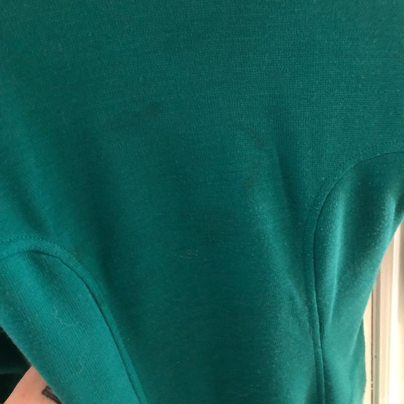 Vintage Green Dress (with shoulder pads) - Picture 6 of 12